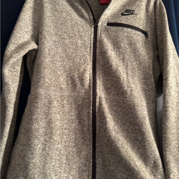 Nike Heather Gray Fleece Jacket - Picture 3 of 3